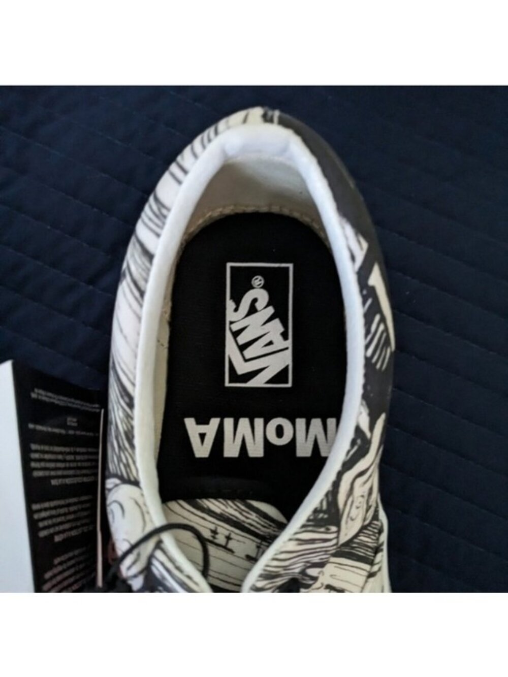 Vans Era MOMA Edvard Munch VNOA4BV41UB Women 5.5 Black and White 072026 - Picture 4 of 7